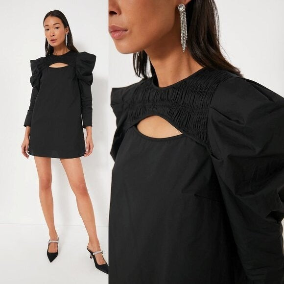 Hyacinth House NEW Black Keyhole Beckett Cocktail Party Mini Dress Size M