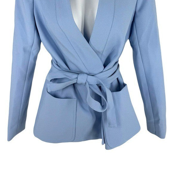 Tuckernuck NEW Cornflower Blue Gracie Wrap Blazer Size XS