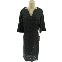 Tuckernuck | NEW Jamie V-Neck Lace Midi Dress in Black Size XS
