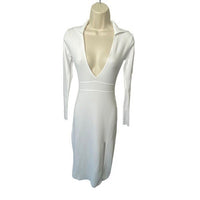 ALL THE WAYS | NEW Violet Midi Dress in White Size S