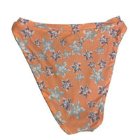 Becca French Cut Hi Leg Floral High Waist Bikini Swim Bottoms NEW Size L