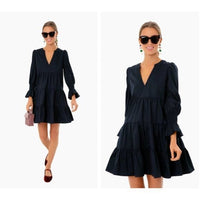 Pomander Place | NEW Navy Cotton Poplin Kenzo Mini Dress Size S