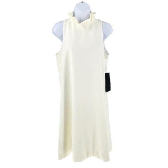 Tuckernuck NEW Ivory Blythe Bow Ruffle Sleeveless Preppy Mini Dress Size XS