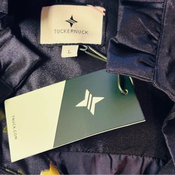 Tuckernuck | NEW Navy Jasmine Vine Jacquard Formal Palmerston Dress Size L