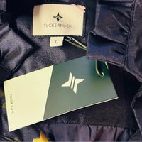 Tuckernuck | NEW Navy Jasmine Vine Jacquard Formal Palmerston Dress Size L