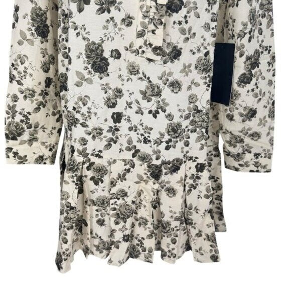 Tuckernuck NEW Faded Roses Long Sleeve Drop Waist Tate Mini Dress Size XXL