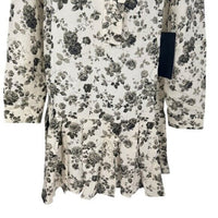 Tuckernuck NEW Faded Roses Long Sleeve Drop Waist Tate Mini Dress Size XXL