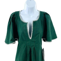 Pomander Place | NEW Green Stitch Finley Flutter Sleeve Mini Dress Size S