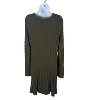 Polo Ralph Lauren NEW Green Cable Knit Long Sleeve Knee Length Casual Dress XL