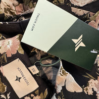 Tuckernuck NEW Midnight Garden Black Floral Collared Corrigan Blouse Top Size XS