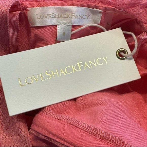 LoveShackFancy | NEW Sharelle Tiered Tulle Gown In Pink Passion Size 8/M