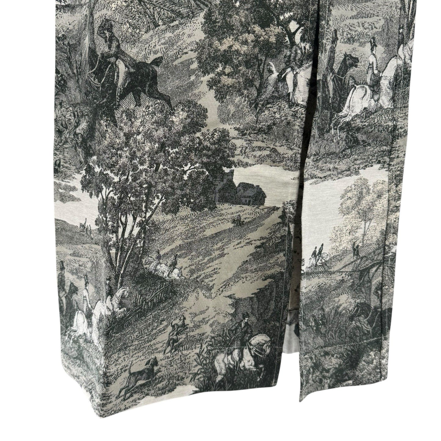 Tuckernuck NEW Middleburg Toile Suze Equestrian Formal Midi Dress Size XS