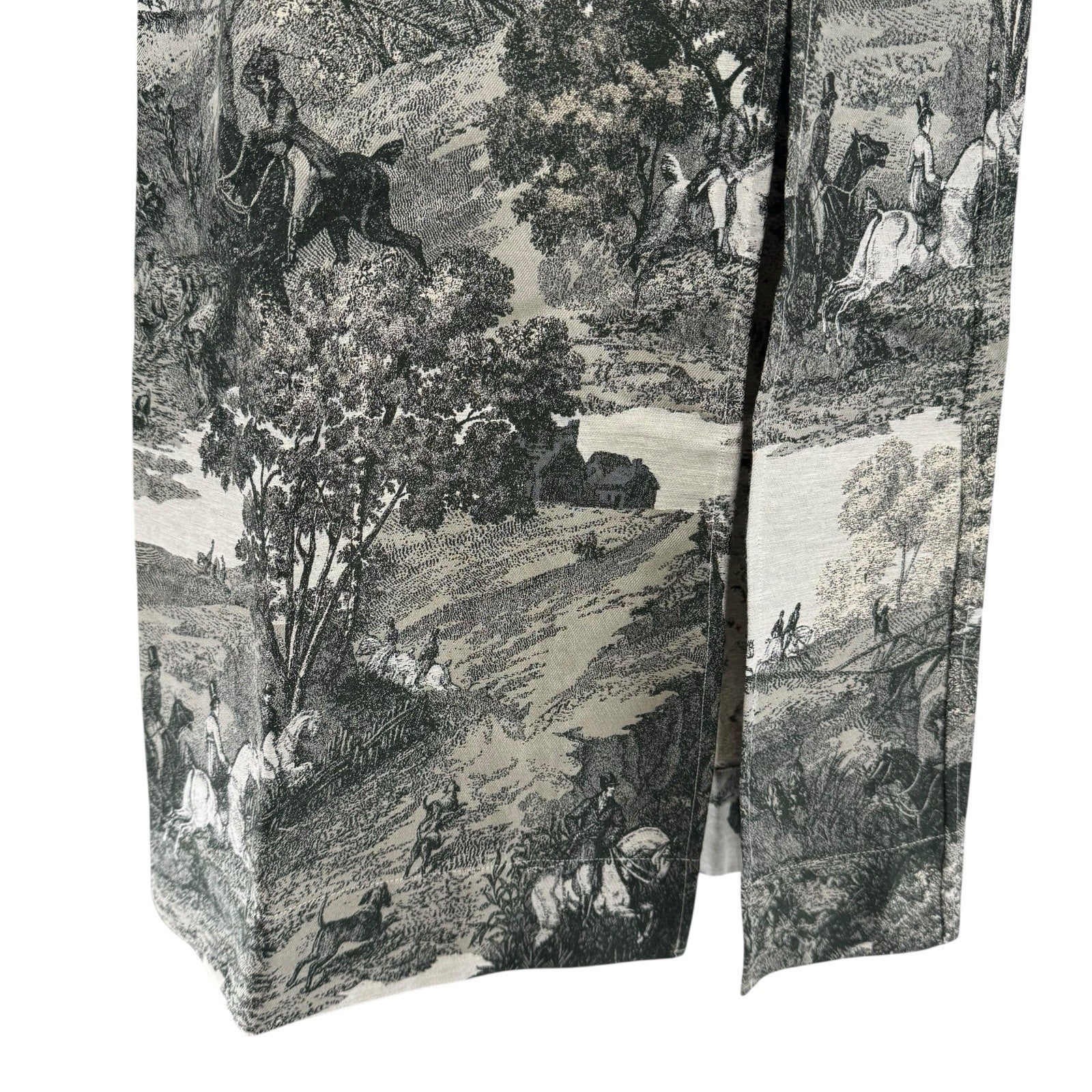 Tuckernuck NEW Middleburg Toile Suze Equestrian Formal Midi Dress Size XS