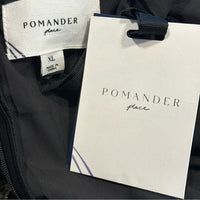 NEW Pomander Place Black Velvet Lillith Gold Embroidered Lace Maxi Dress Size XL