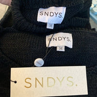 SNDYS NEW Majid Loungewear Black Two Piece Matching Set Sweater Trousers Size M