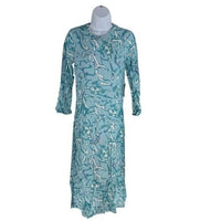Hyacinth House NEW Blue Abstract Print Long Sleeve Hattie Midi Dress Size XS