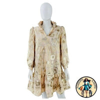 Tuckernuck NEW Bellini Fil Coupe Champagne Palmerston Formal Mini Dress Size M