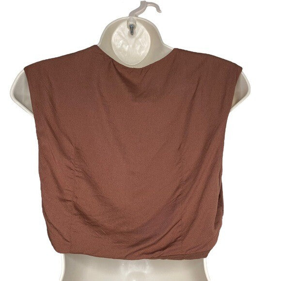 anna nata | NWT Madison Crop Top in Sepia Brown Size S