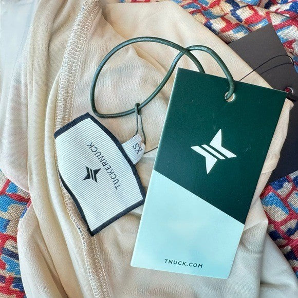 Tuckernuck NEW Natasha Mosaic Tile Navy Red V Neck Maxi Dress Size XS