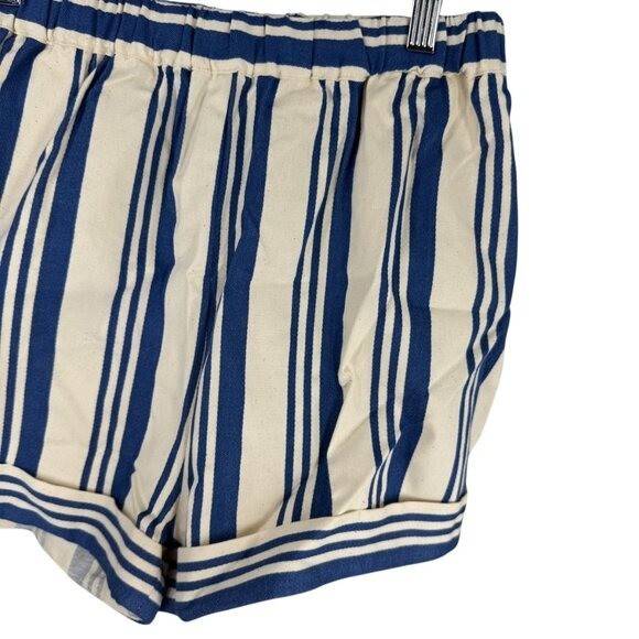 Tuckernuck NEW French Blue Stripe Louis Cotton Pull On Short Size XS