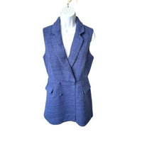 Pomander Place | NEW Navy Tweed Campbell Sleeveless Romper Size XL