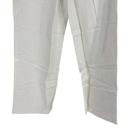 Alex Mill NEW Madeline Cream Pleat Twill Linen Blend Wide Leg Trouser Size 2