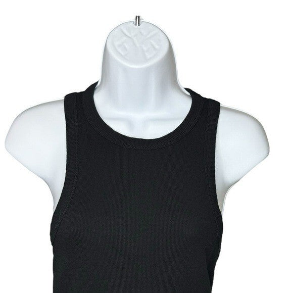 Tuckernuck | NEW Black Foley Rib Crewneck Racerback Tank Size S