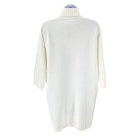Pomander Place | NEW Winter White Vivianne Turtleneck Sweater Mini Dress Size L