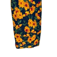 Hyacinth House NEW Navy & Marigold Floral Ruffle Margot Maxi Dress Size XL