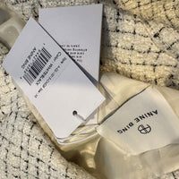 Anine Bing NEW Aiden Ivory Tweed Sleeveless Retro Classic Mini Dress Size XS