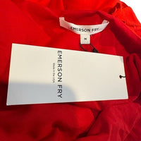 Emerson Fry NEW Red Grenadine Amy Classic Sundress Midi Dress Size M
