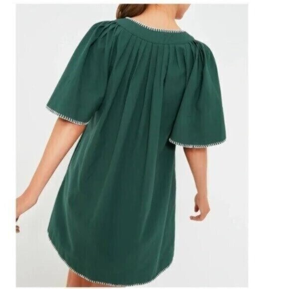 Pomander Place | NEW Green Stitch Finley Flutter Sleeve Mini Dress Size XL