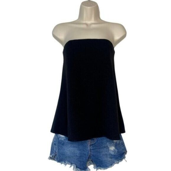 Tuckernuck | NEW Strapless Corset Noir Crepe Marin Top in Black Size XXL