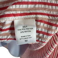 Tuckernuck NEW Strawberry Stripe Bodie Swim Beach Cover Up Button Down Dress M