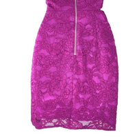 NBD x Naven NEW Elina Lace Cut Out One Shoulder Mini Dress in Magenta Size XS