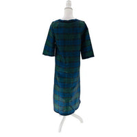 Tuckernuck | NEW Jamie Velvet Trimmed Plaid Blackwatch Midi Dress Size XS
