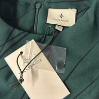 Tuckernuck NEW Pine Twombly Draped Macie Long Sleeve Formal Midi Dress Size XS