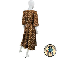 Tuckernuck NEW Rosewood Chintz Marlena Floral Brown Boho Midi Dress Size Small