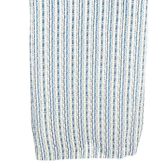 Tuckernuck NEW Ethereal Tweed Bianca Sleeveless Blue Stripe Mini Dress Size S