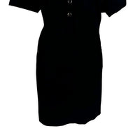 Pomander Place NEW Black Oakley Short Sleeve Relaxed Fit Mini Dress Size XS