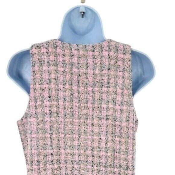 Pomander Place | NEW Peony Tweed Bianca Sleeveless Crewneck Mini Dress Size S