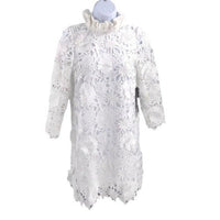 Tuckernuck NEW Blanc Guipure Lace Daphne Preppy Formal Mini Dress Size L