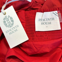 Hyacinth House NEW Red Rouge Scoop Neck Short Sleeve Bubble Blouse Top Size XS