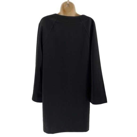 Pomander Place | NEW Black Audrey V Neck Kimono Sleeve Mini Dress Size XL