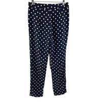 Tuckernuck | NEW Pixie Polka Dot Preppy Pleated Trouser in Navy & White Size XS