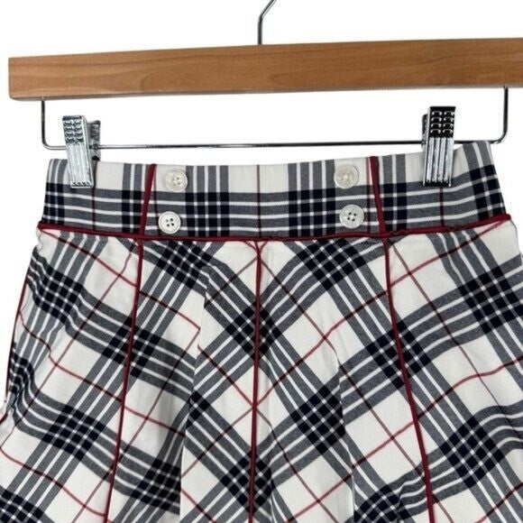 Tuckernuck NEW Americana Plaid 15 Inch Woven Renee Golf Skort Red Navy Size M