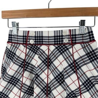 Tuckernuck NEW Americana Plaid 15 Inch Woven Renee Golf Skort Red Navy Size M