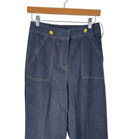 Tuckernuck x India Hicks NEW Dark Denim Palladium Wide Flare Leg Jeans Size 4