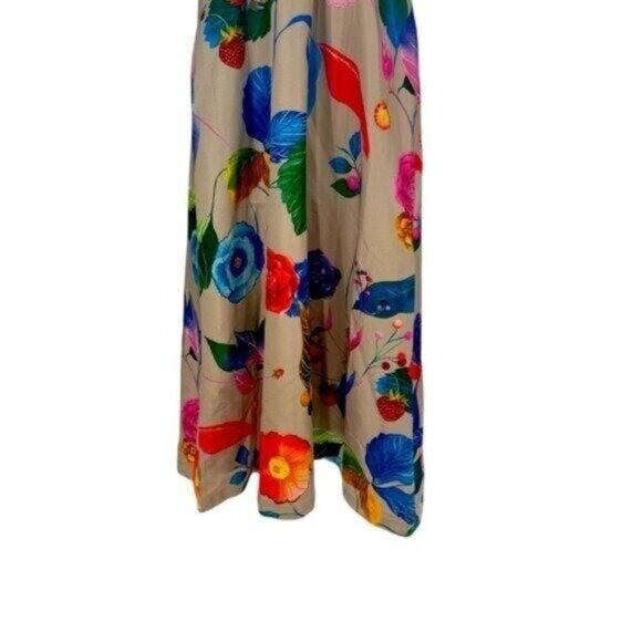 Tuckernuck NEW Vivid Jardin Dominique Fit and Flare Floral Midi Sun Dress XS