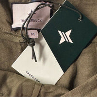 Tuckernuck NEW Army Green Safari Linen High Waist Pleated Shorts Size M